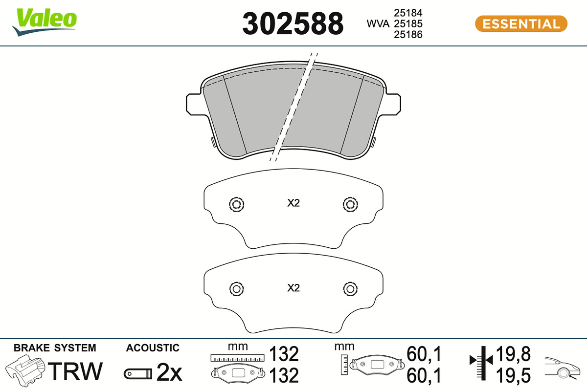 BRAKE PADS FIRST KIA VENGA FR